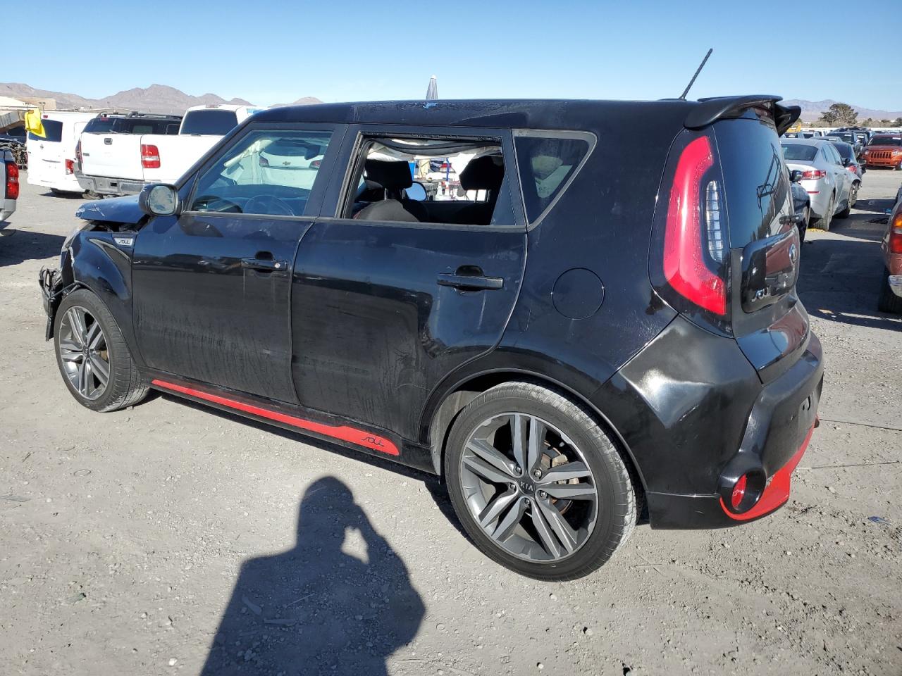 2015 KIA Soul VIN KNDJP3A53F7158893 Copart auction photo, vandalism / all over damage thumbnail 2