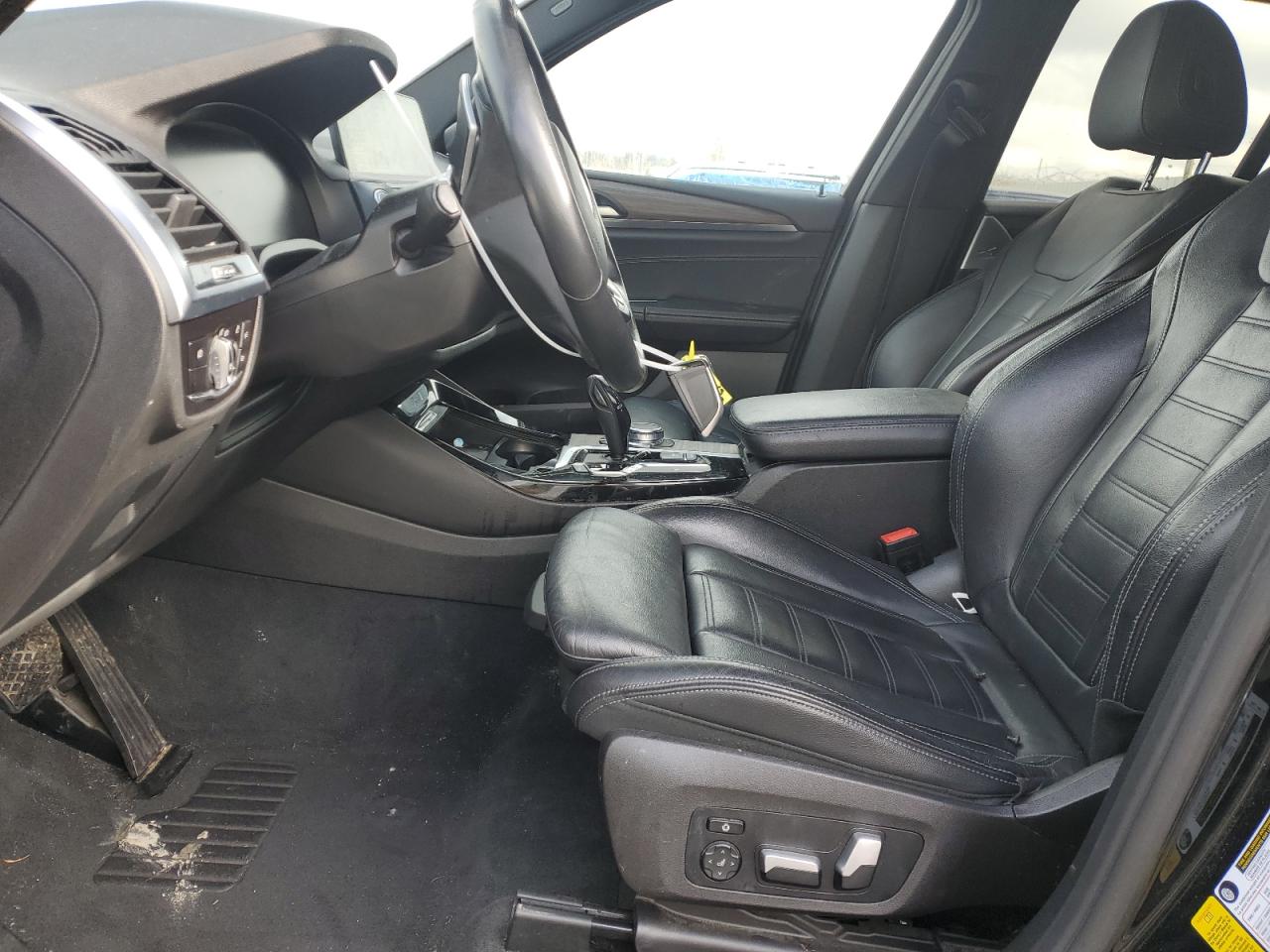 2020 BMW X3 VIN 5UXTY3C01L9B93599 Copart auction photo, front end damage thumbnail 7