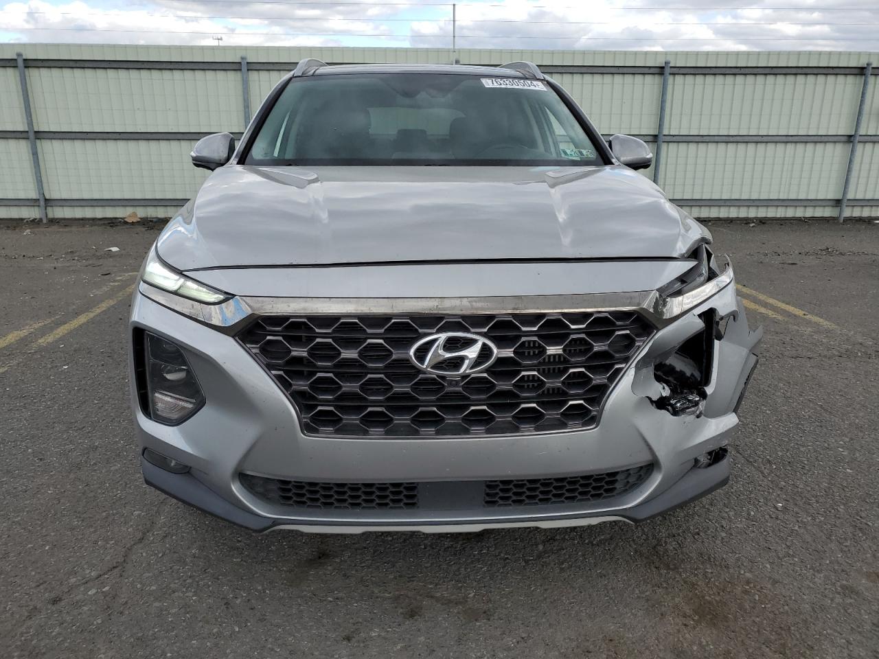 2020 Hyundai Santa Fe VIN 5NMS5CAA6LH199174 Copart auction photo, front end damage thumbnail 5