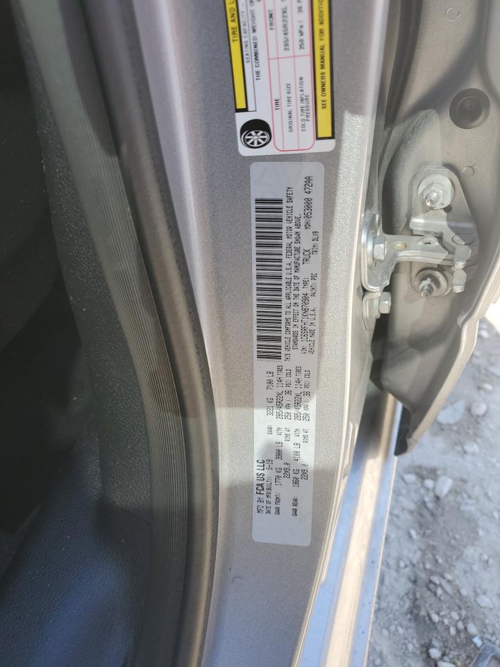 2019 RAM 1500 VIN 1C6SRFHT1KN870904 Copart auction photo, rear end damage thumbnail 12