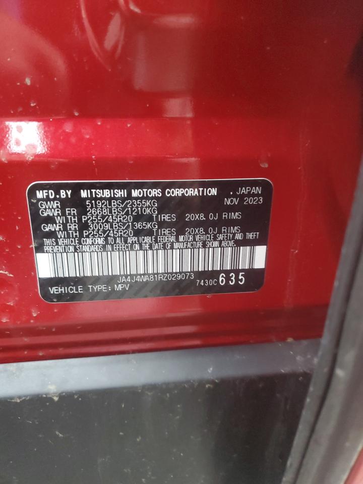 2024 Mitsubishi Outlander VIN JA4J4WA81RZ029073 Copart auction photo, side damage thumbnail 14