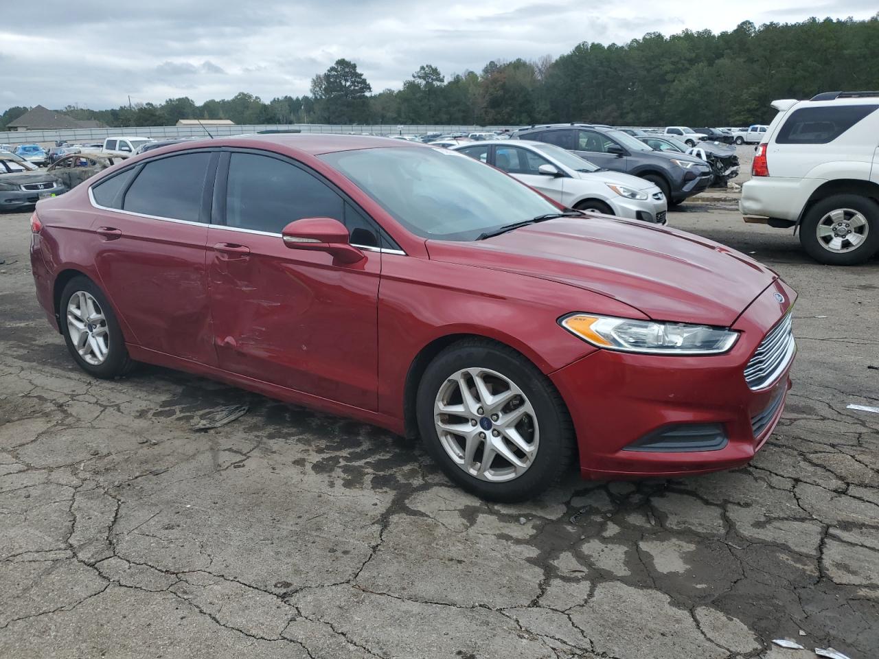 2016 Ford Fusion VIN 3FA6P0H70GR110120 Copart auction photo, side / front end damage thumbnail 4
