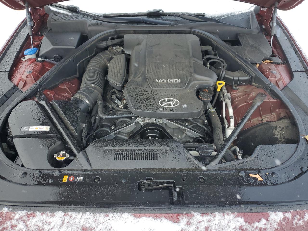 2015 Hyundai Genesis VIN KMHGN4JE9FU067842 Copart auction photo, rear end damage thumbnail 11
