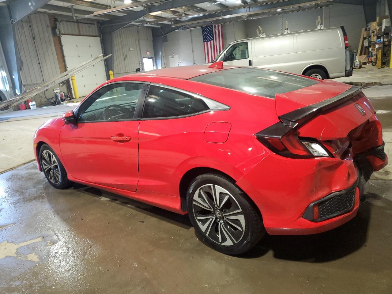 2016 Honda Civic VIN 2HGFC3B38GH360702 Copart auction photo, rear end damage thumbnail 2