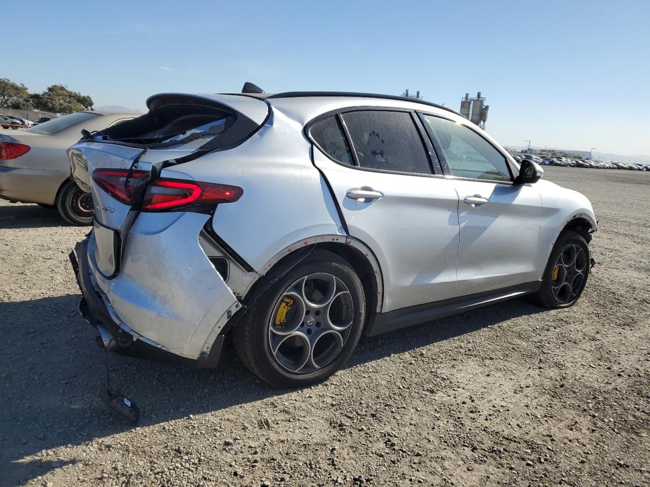 2018 Alfa Romeo Stelvio VIN ZASFAKPN2J7B75502 Copart auction photo, all over damage thumbnail 3
