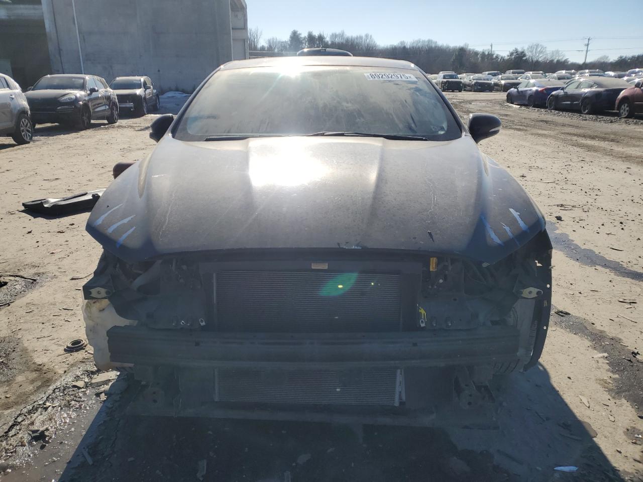2013 Ford Fusion VIN 3FA6P0H74DR329996 Copart auction photo, front end / side damage thumbnail 5