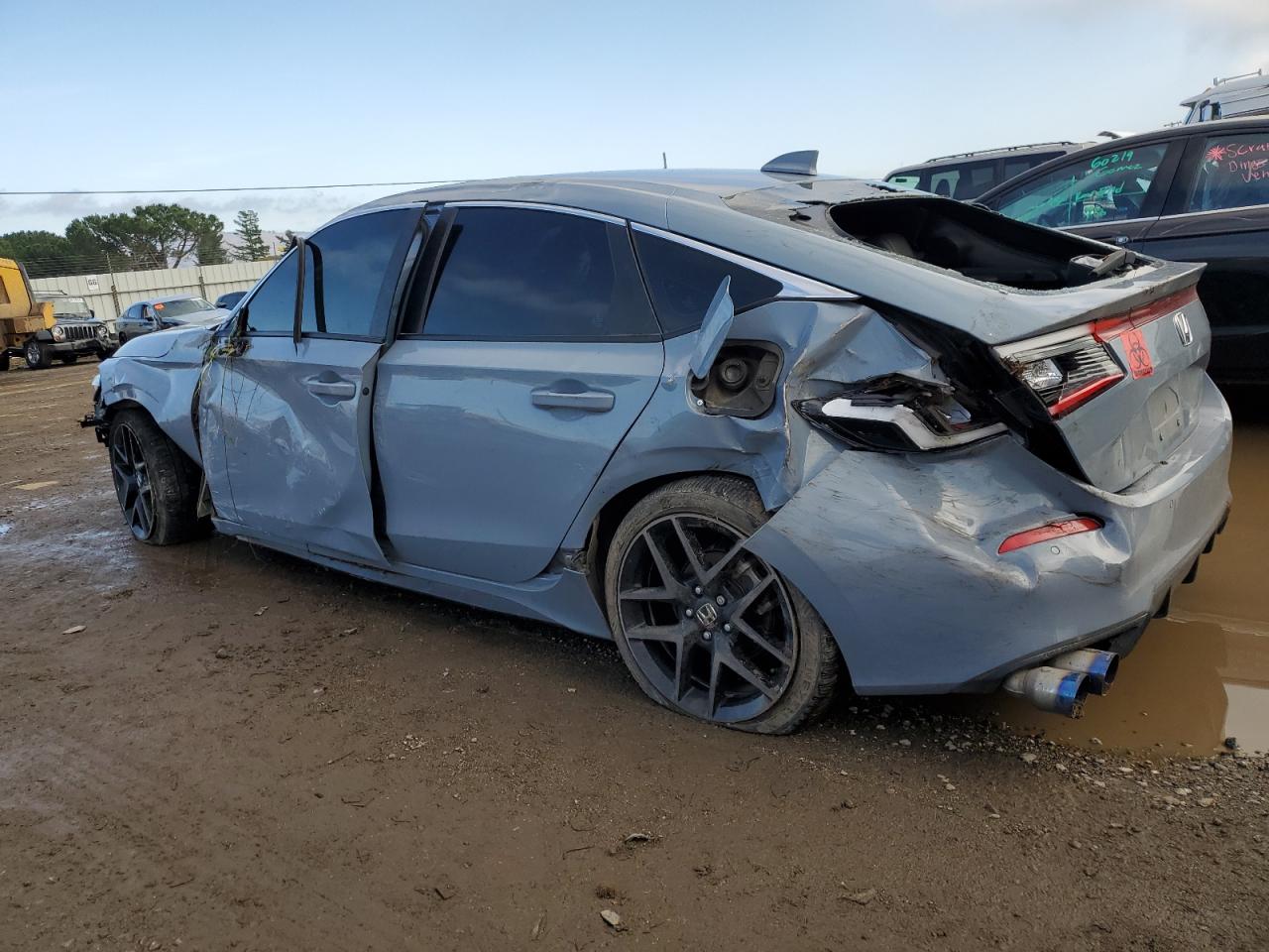 2022 Honda Civic VIN 19XFL1H8XNE012401 Copart auction photo, all over damage thumbnail 2
