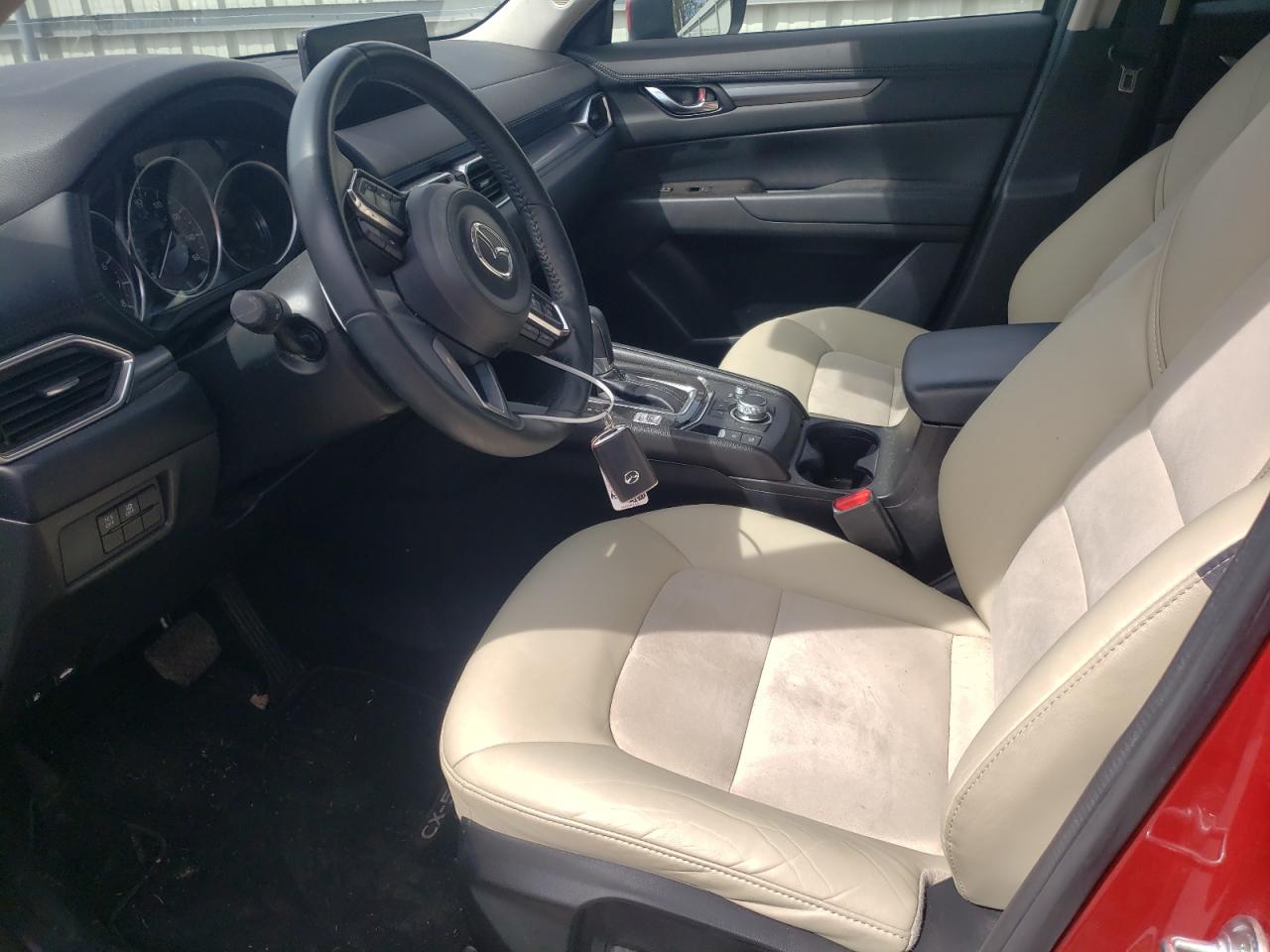 2021 Mazda CX-5 VIN JM3KFACM0M0315132 Copart auction photo, front end / side damage thumbnail 7