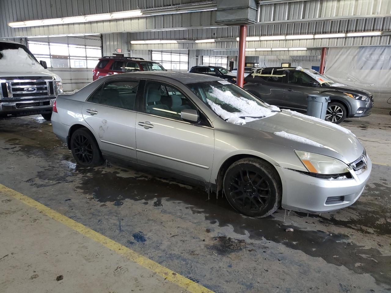 2007 Honda Accord VIN 1HGCM66477A003384 Copart auction photo, front end / mechanical damage thumbnail 4