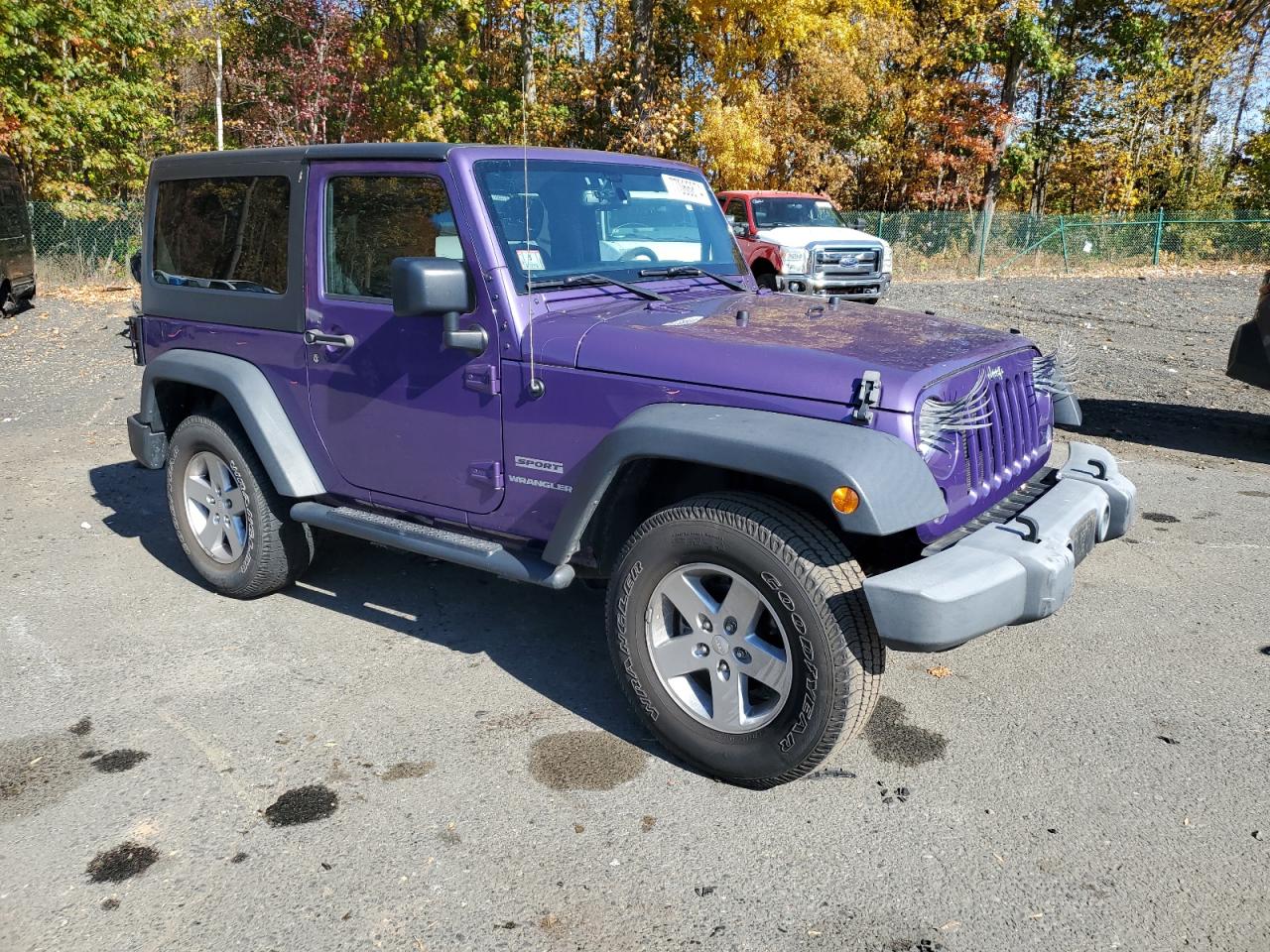 2017 Jeep Wrangler VIN 1C4AJWAGXHL754615 Copart auction photo, rear end / minor dent/scratches damage thumbnail 4