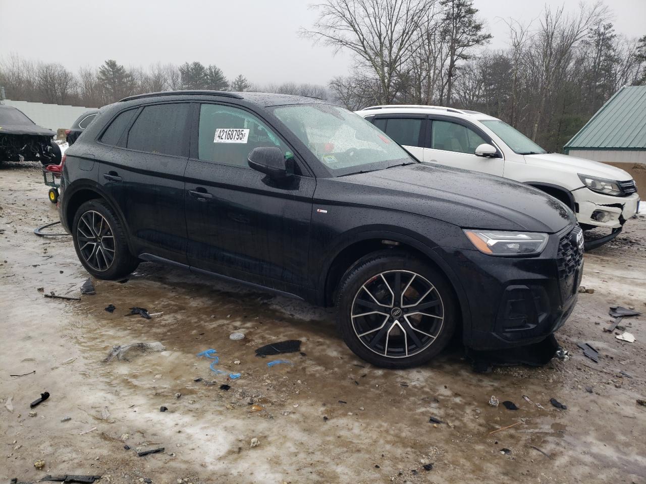 2021 Audi SQ5 VIN WA1B4AFY8M2044123 Copart auction photo, side / undercarriage damage thumbnail 4