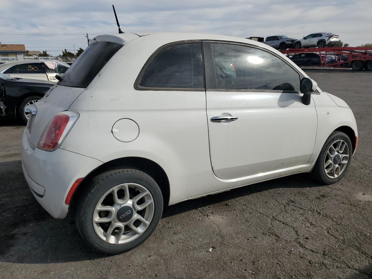 2013 Fiat 500 VIN 3C3CFFAR7DT544066 Copart auction photo, minor dent/scratches damage thumbnail 3