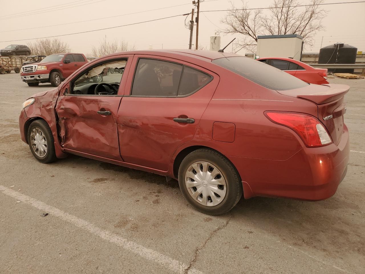 2017 Nissan Versa VIN 3N1CN7AP5HL860884 Copart auction photo, front end / side damage thumbnail 2