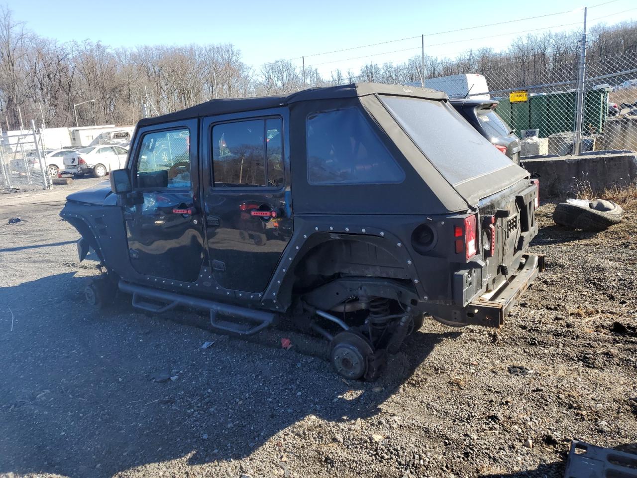2016 Jeep Wrangler VIN 1C4BJWFG7GL125678 Copart auction photo, front end / undercarriage damage thumbnail 2