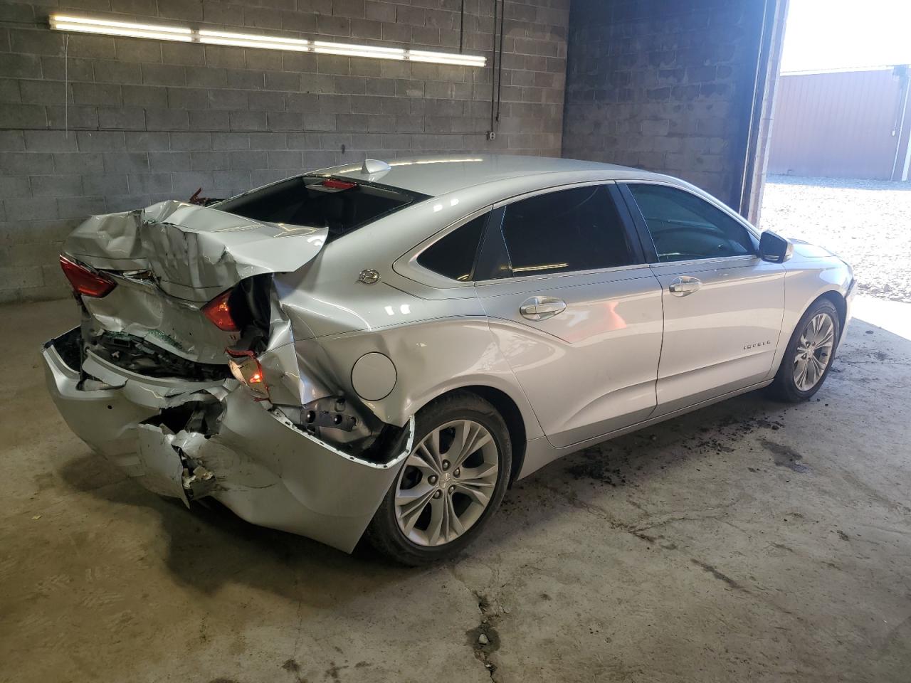2014 Chevrolet Impala VIN 2G1125S35E9106839 Copart auction photo, rear end / front end damage thumbnail 3
