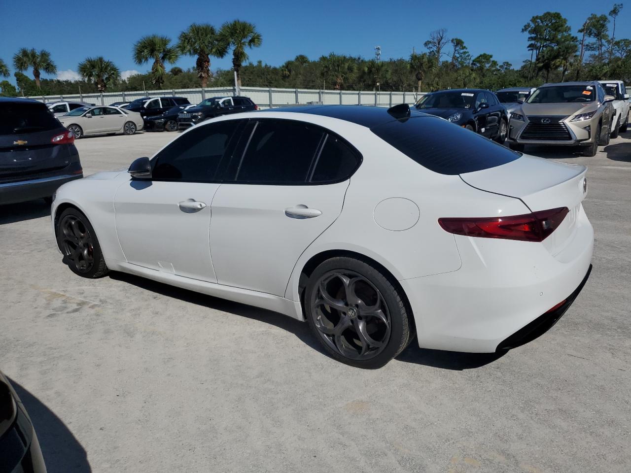 2020 Alfa Romeo Giulia VIN ZARFAMBN7L7626606 Copart auction photo, water/flood / front end damage thumbnail 2