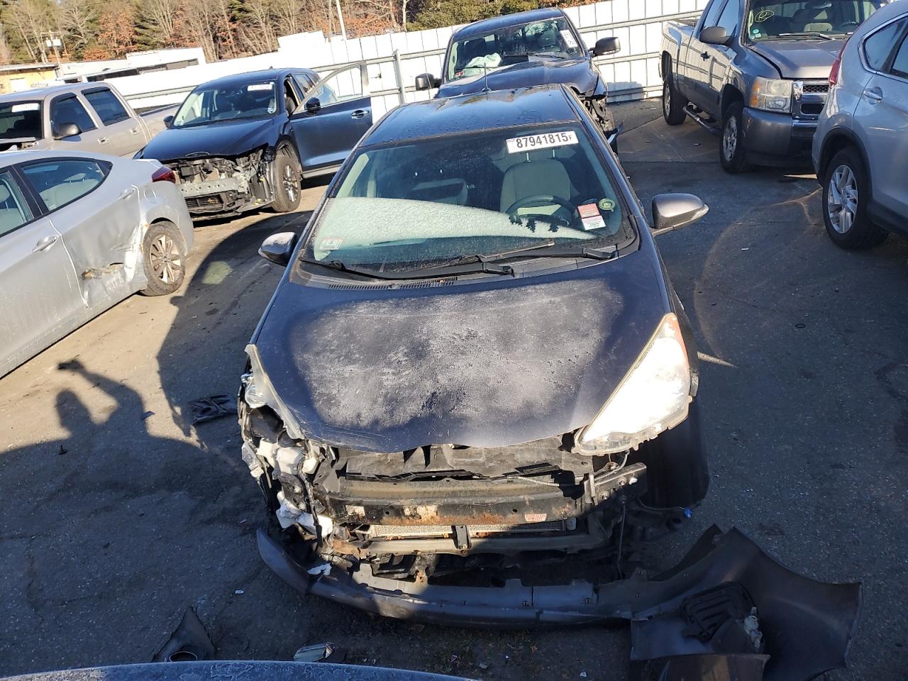 2012 Toyota Prius VIN JTDKDTB39C1520010 Copart auction photo, front end / side damage thumbnail 5