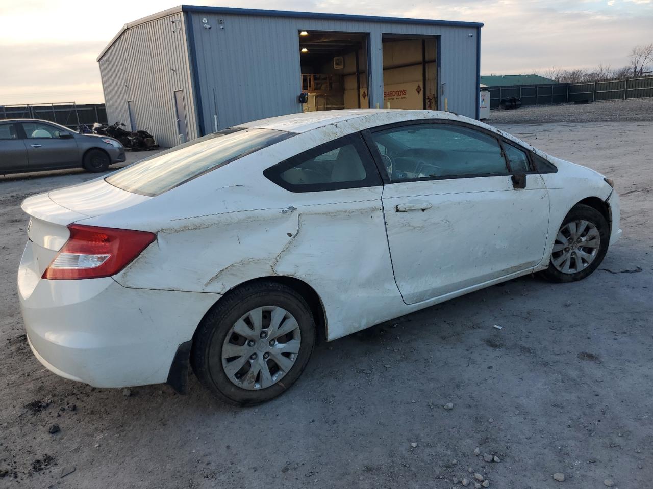 2012 Honda Civic VIN 2HGFG3B5XCH566085 Copart auction photo, all over damage thumbnail 3