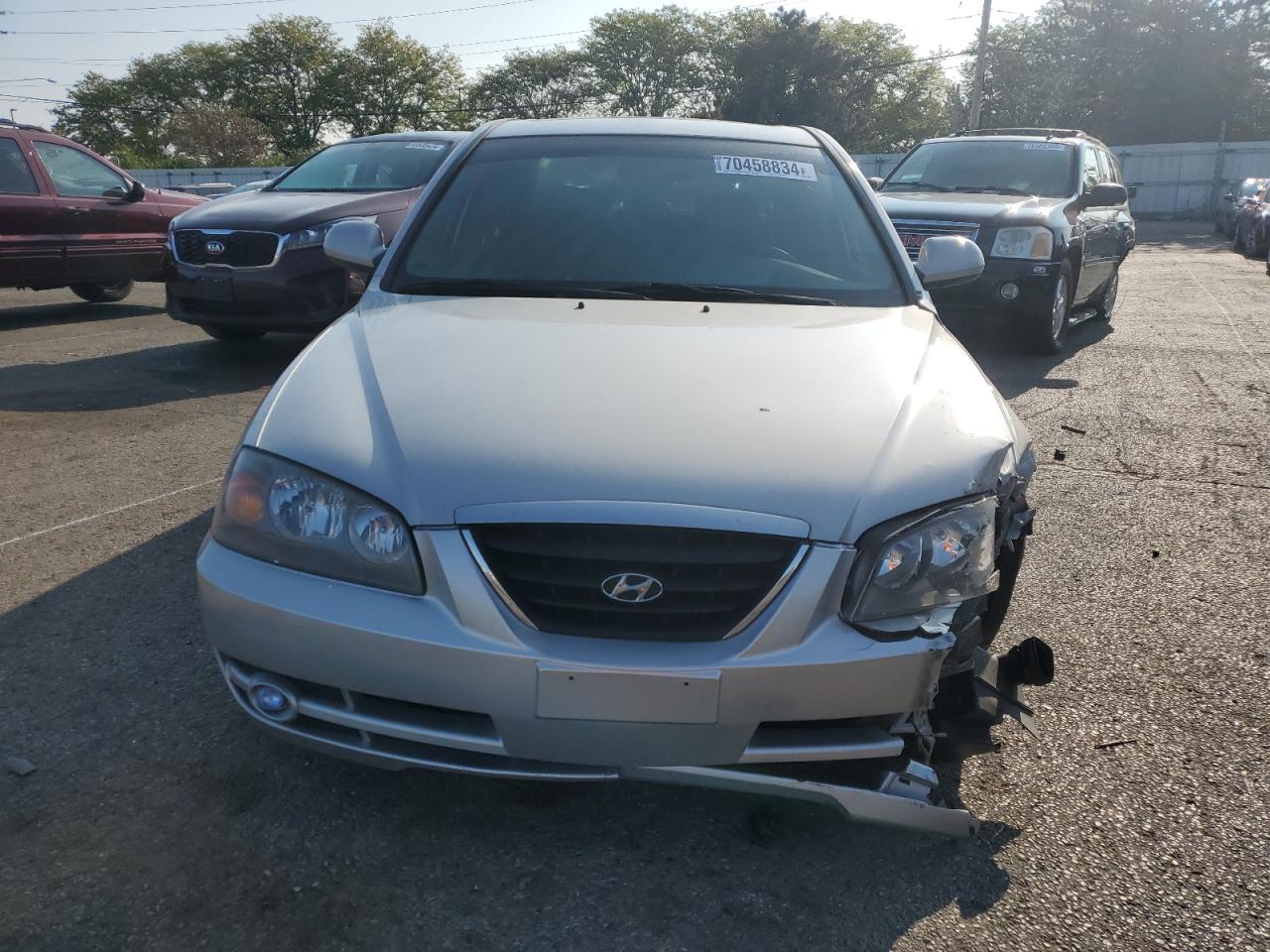 2006 Hyundai Elantra VIN KMHDN46D46U308810 Copart auction photo, front end / side damage thumbnail 5