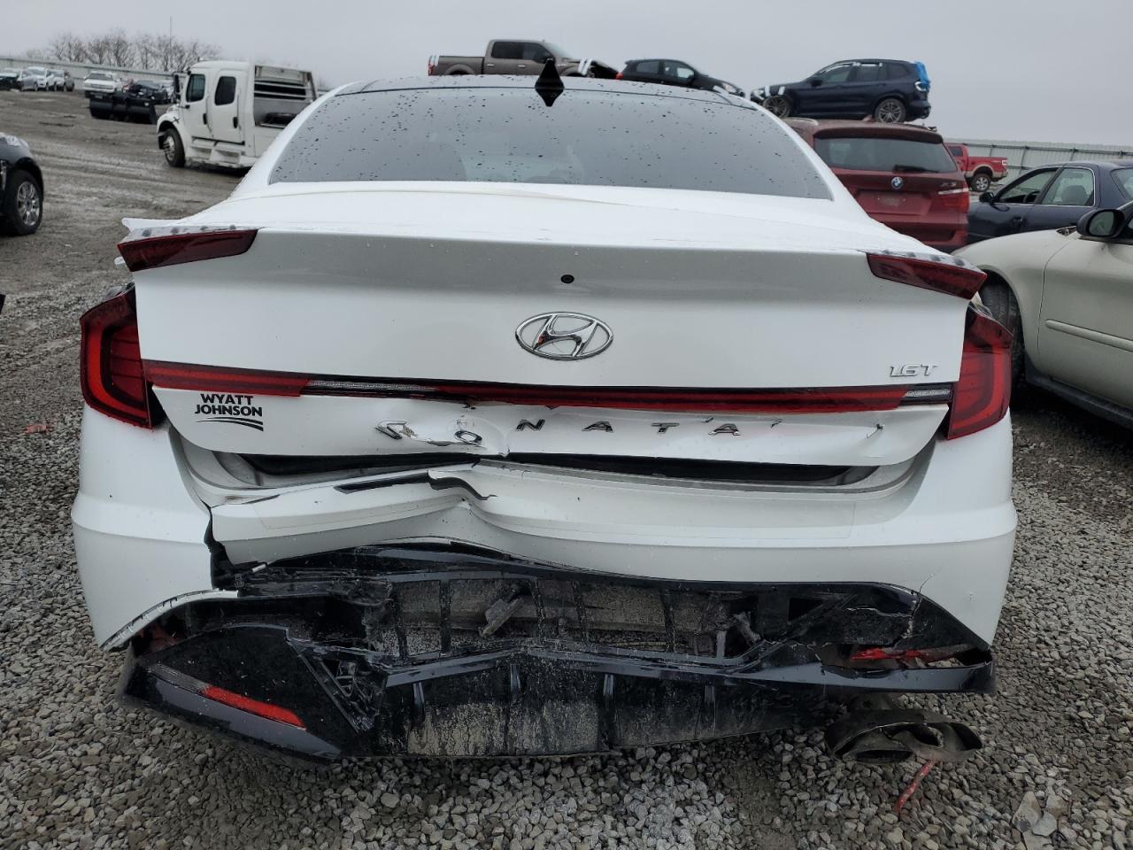 2021 Hyundai Sonata VIN 5NPEJ4J25MH132142 Copart auction photo, rear end damage thumbnail 6