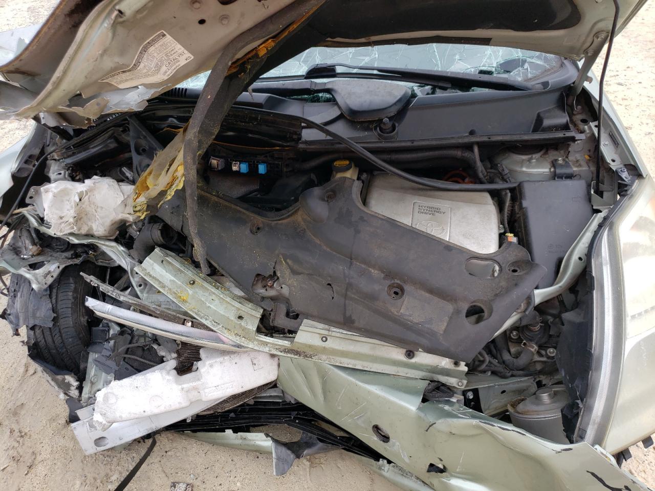 2008 Toyota Prius VIN JTDKB20U783385679 Copart auction photo, front end / side damage thumbnail 12