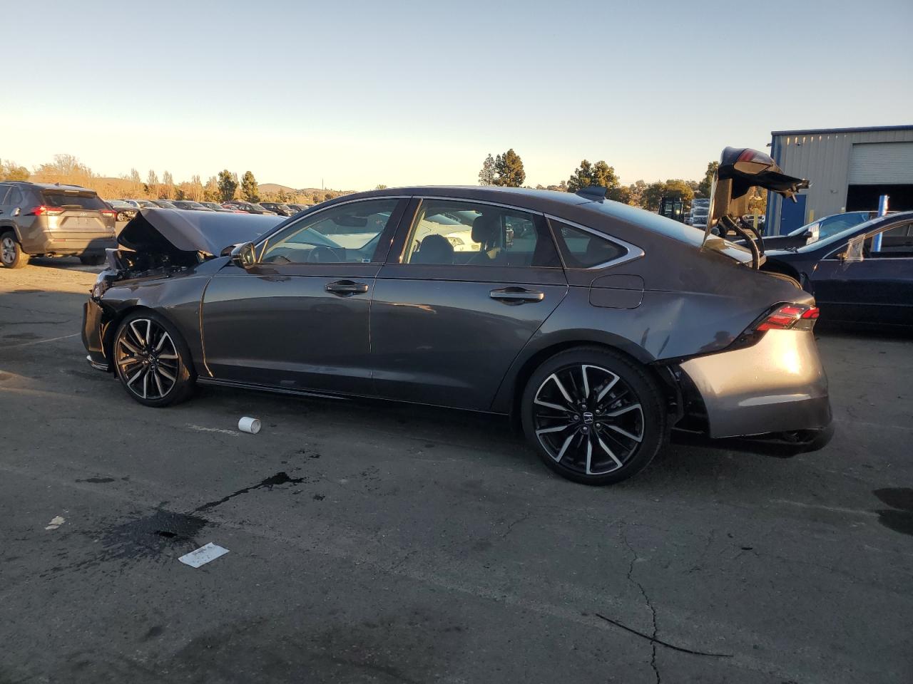 2024 Honda Accord VIN 1HGCY2F86RA040669 Copart auction photo, front end / rear end damage thumbnail 2