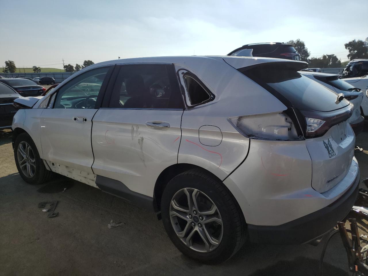 2017 Ford Edge VIN 2FMPK4K96HBB28289 Copart auction photo, all over damage thumbnail 2