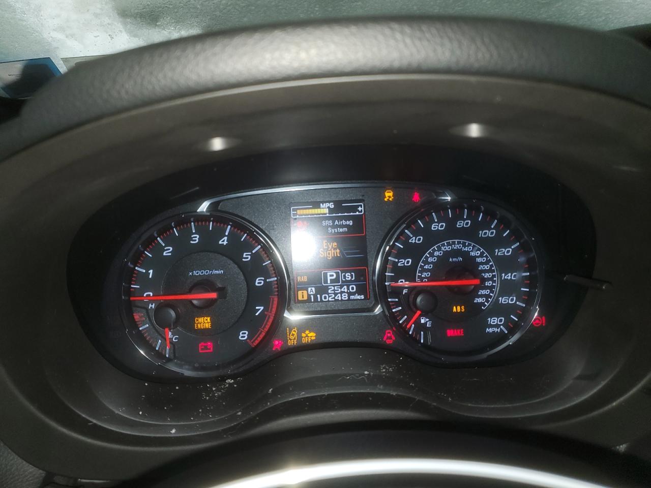 2018 Subaru WRX VIN JF1VA1L60J8812044 Copart auction photo, front end / rear end damage thumbnail 9