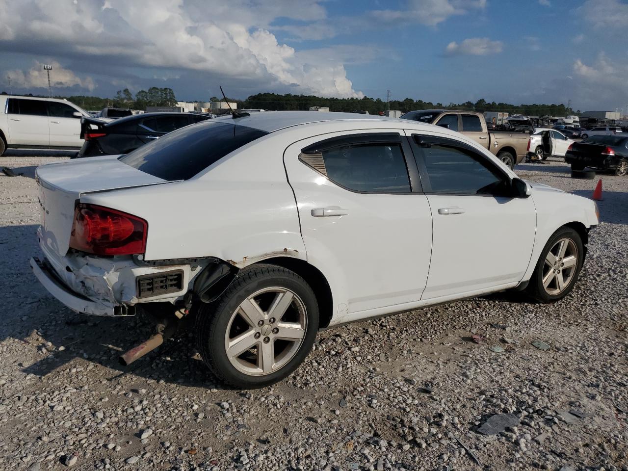 2012 Dodge Avenger VIN 1C3CDZCB9CN147674 Copart auction photo, rear end / front end damage thumbnail 3