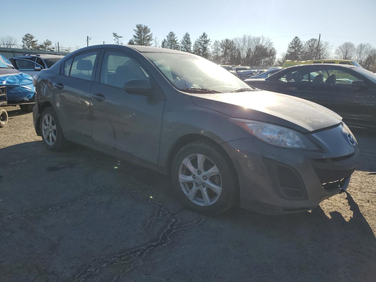 2010 Mazda 3 VIN JM1BL1SF3A1270763 Copart auction photo, front end / rear end damage thumbnail 4