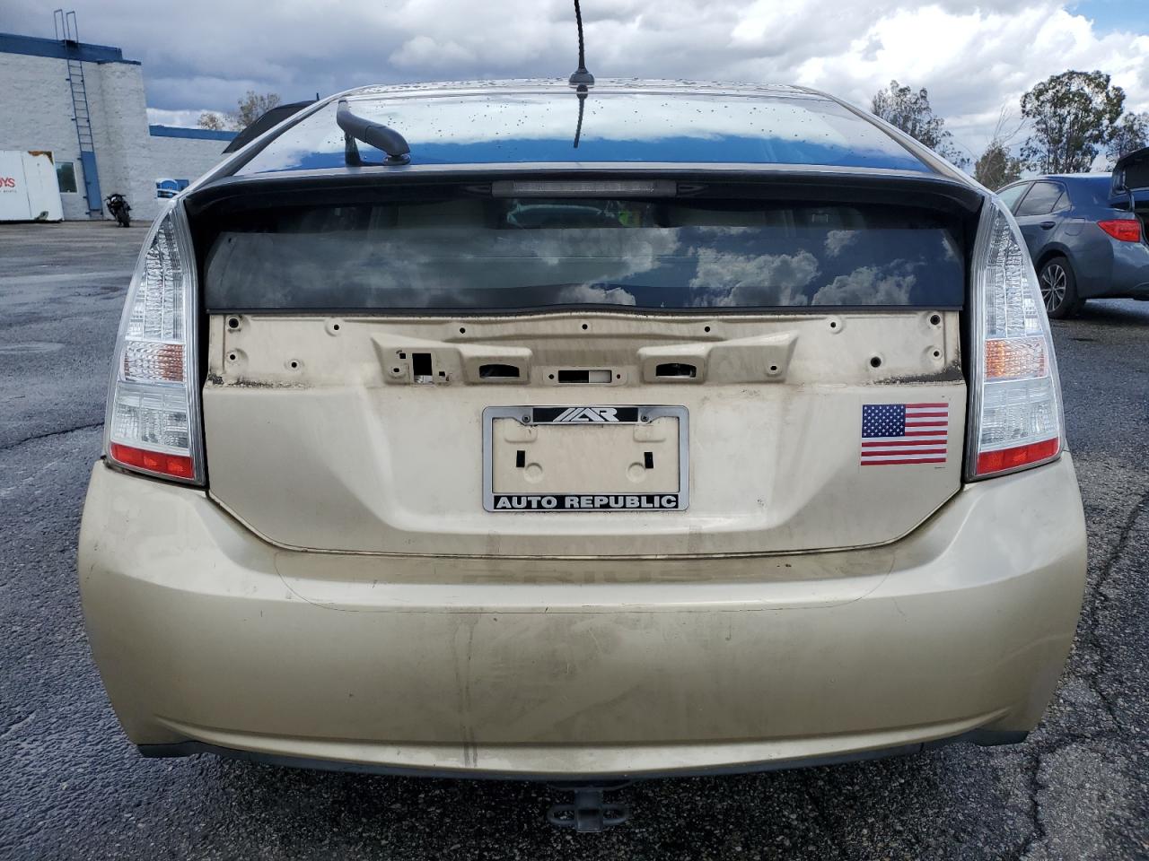 2010 Toyota Prius VIN JTDKN3DU4A1244657 Copart auction photo, front end / rear end damage thumbnail 6