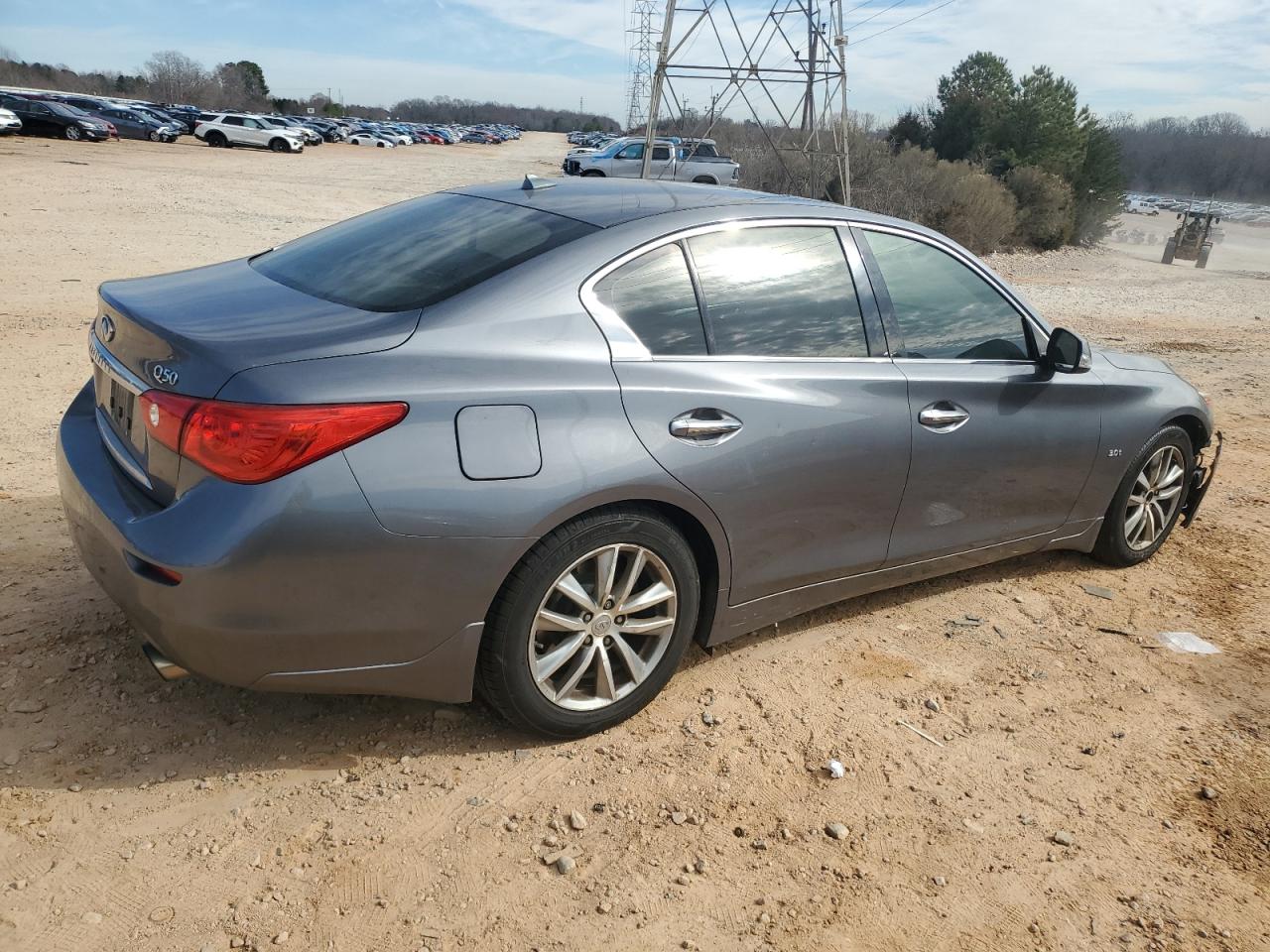 2016 Infiniti Q50 VIN JN1EV7AP1GM306464 Copart auction photo, front end / vandalism damage thumbnail 3