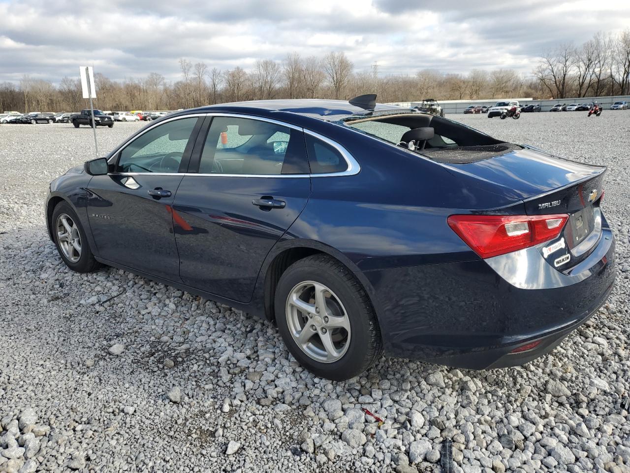 2017 Chevrolet Malibu VIN 1G1ZB5ST5HF278058 Copart auction photo, top/roof damage thumbnail 2
