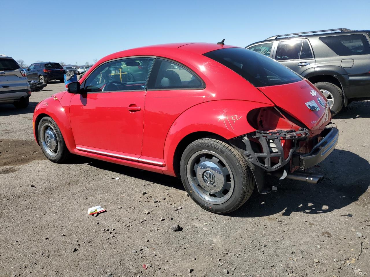 2012 Volkswagen Beetle VIN 3VWJP7AT2CM639920 Copart auction photo, rear end / front end damage thumbnail 2