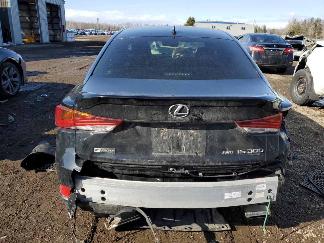 2018 Lexus IS VIN JTHC81D2XJ5031086 Copart auction photo, front end / rear end damage thumbnail 6