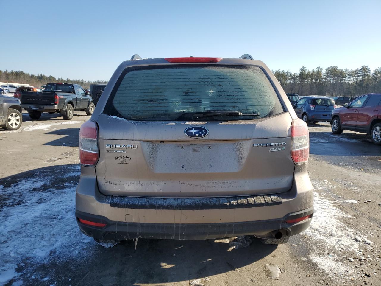 2015 Subaru Forester VIN JF2SJABC1FH503471 Copart auction photo, front end / undercarriage damage thumbnail 6