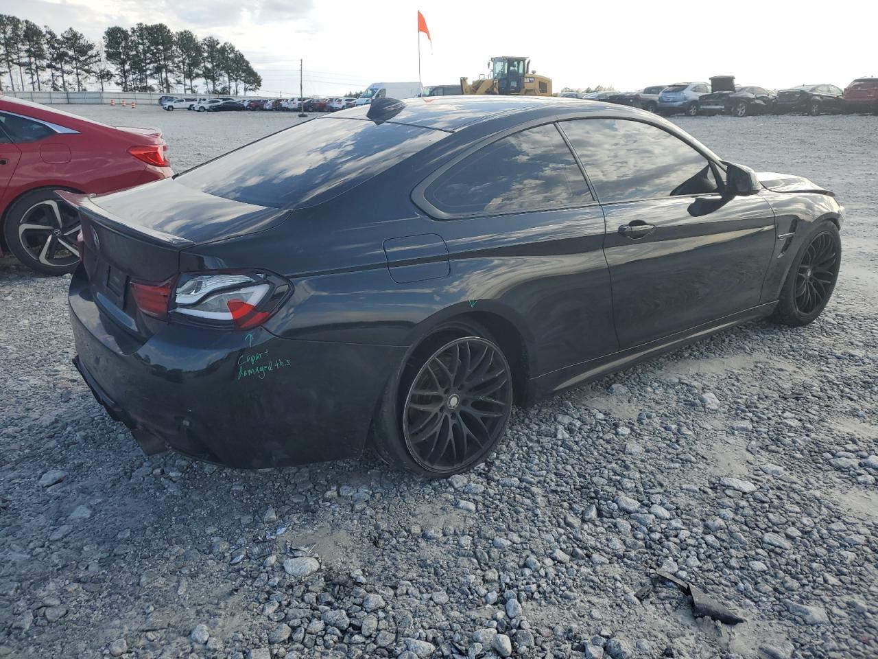 2014 BMW 4er VIN WBA3N3C56EK230299 Copart auction photo, front end / rear end damage thumbnail 3