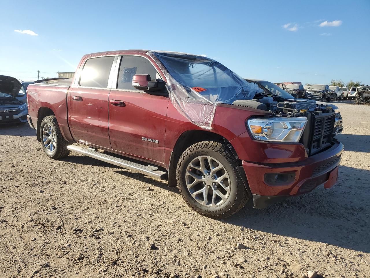 2022 RAM 1500 VIN 1C6RREFT8NN445924 Copart auction photo, front end damage thumbnail 4