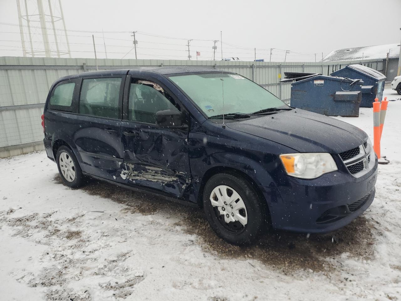 2014 Dodge Caravan VIN 2C4RDGBG3ER279231 Copart auction photo, side damage thumbnail 4