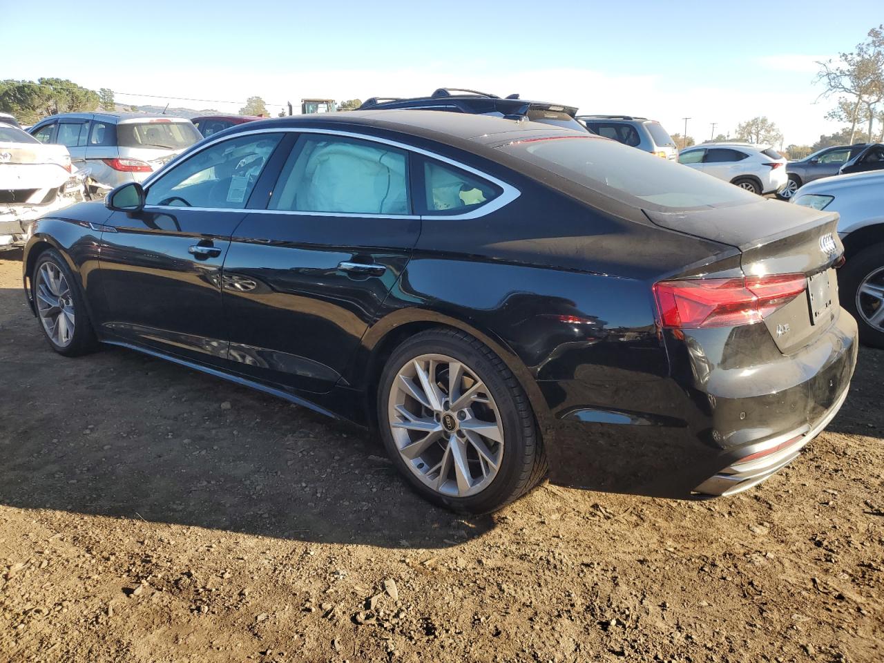 2023 Audi A5 VIN WAUCBCF56PA007693 Copart auction photo, side damage thumbnail 2