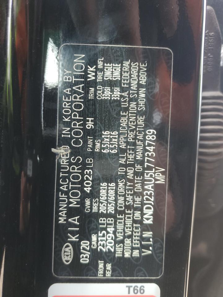 2020 KIA Soul VIN KNDJ23AU5L7734789 Copart auction photo, mechanical damage thumbnail 12