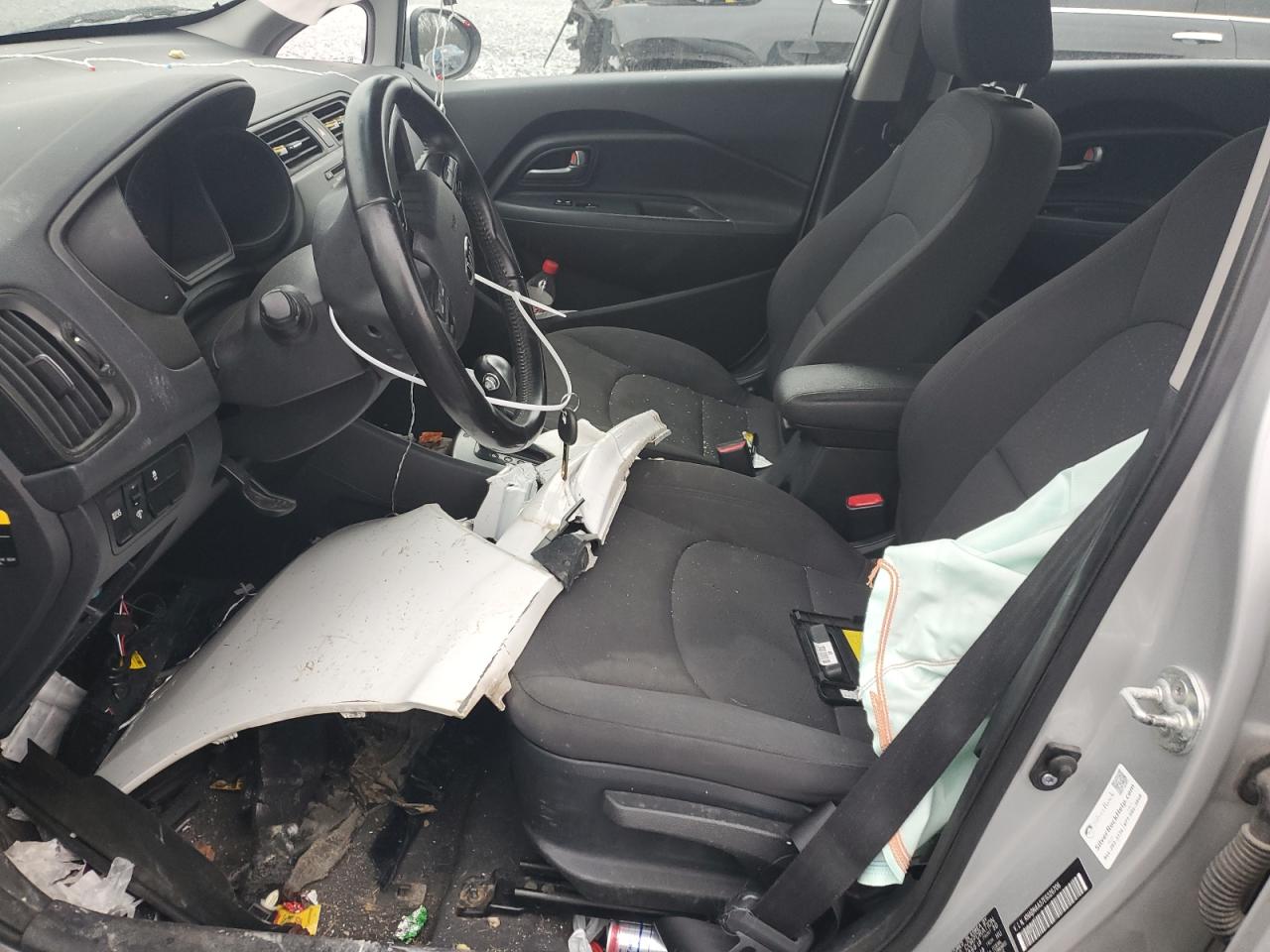 2014 KIA Rio VIN KNADN4A37E6326706 Copart auction photo, all over damage thumbnail 7
