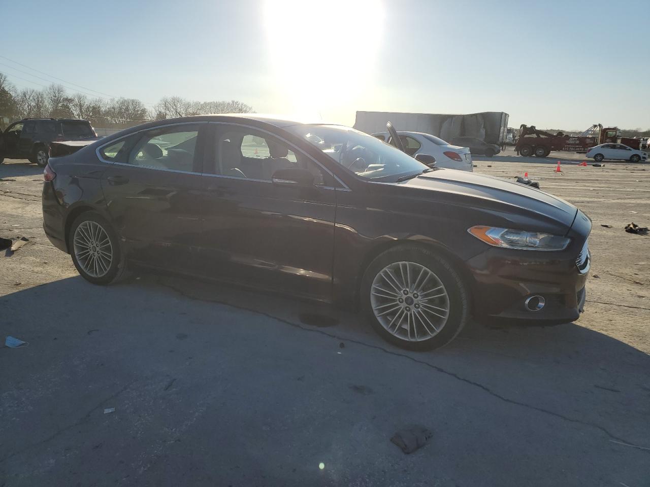 2013 Ford Fusion VIN 3FA6P0H95DR195971 Copart auction photo, rear end damage thumbnail 4