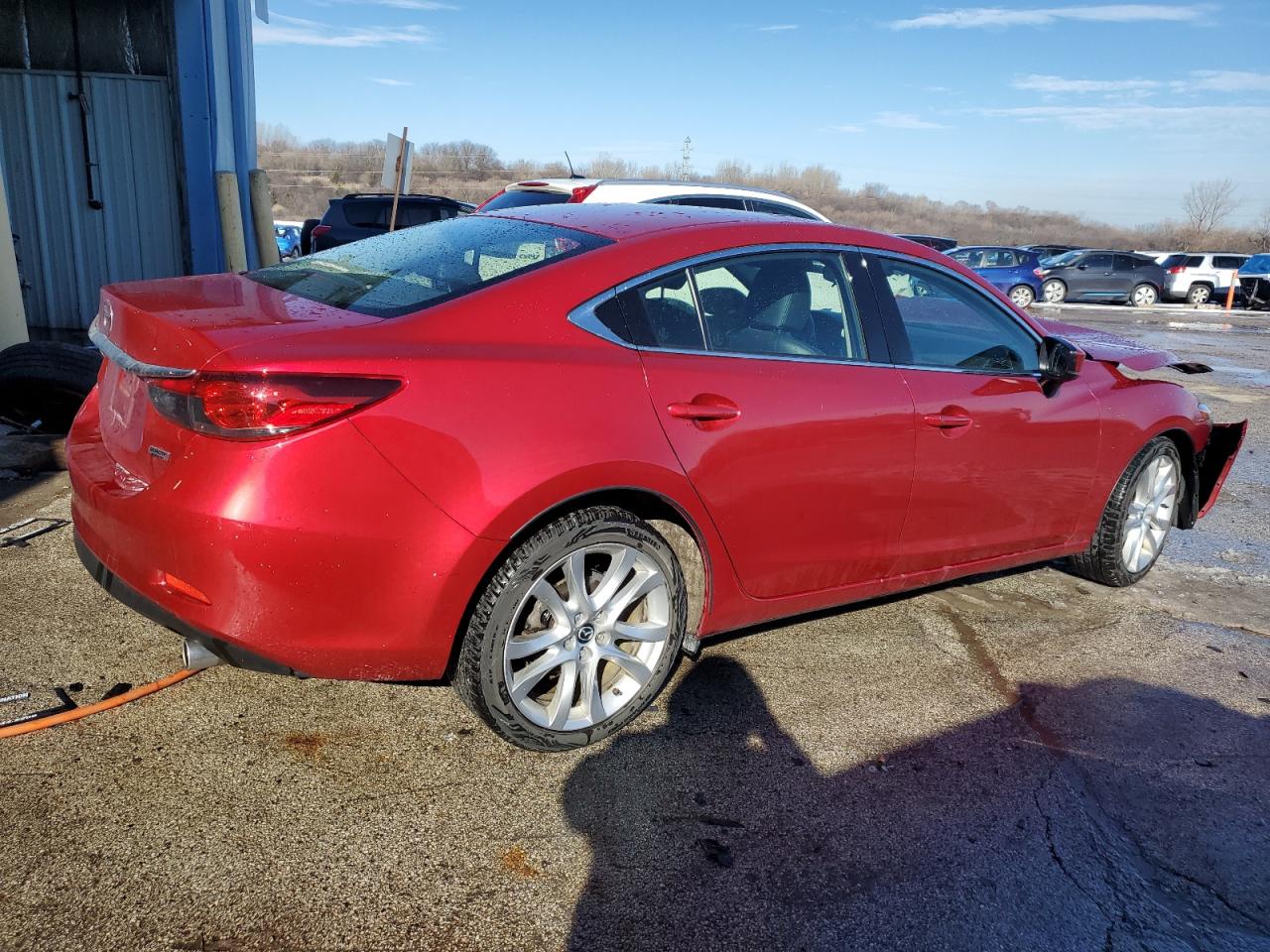 2017 Mazda 6 VIN JM1GL1V54H1118980 Copart auction photo, front end / rear end damage thumbnail 3