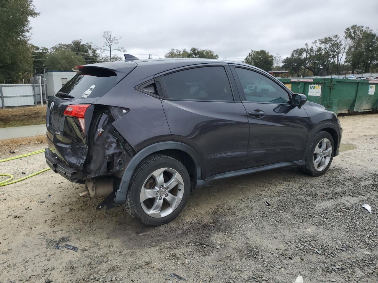 2016 Honda HR-V VIN 3CZRU5H56GM736242 Copart auction photo, rear end damage thumbnail 3