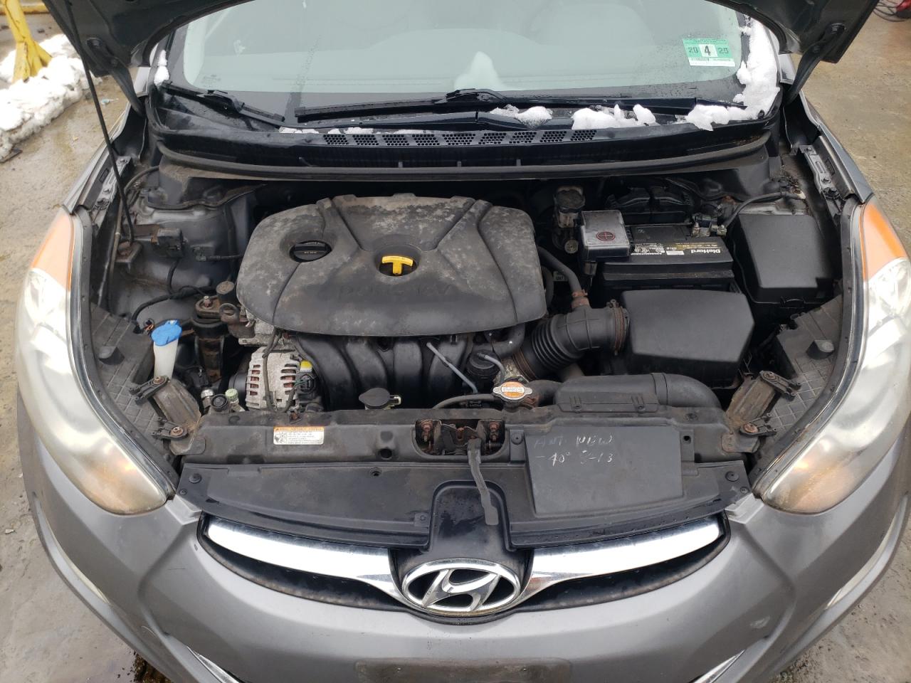 2012 Hyundai Elantra VIN 5NPDH4AE1CH074417 Copart auction photo, side damage thumbnail 11