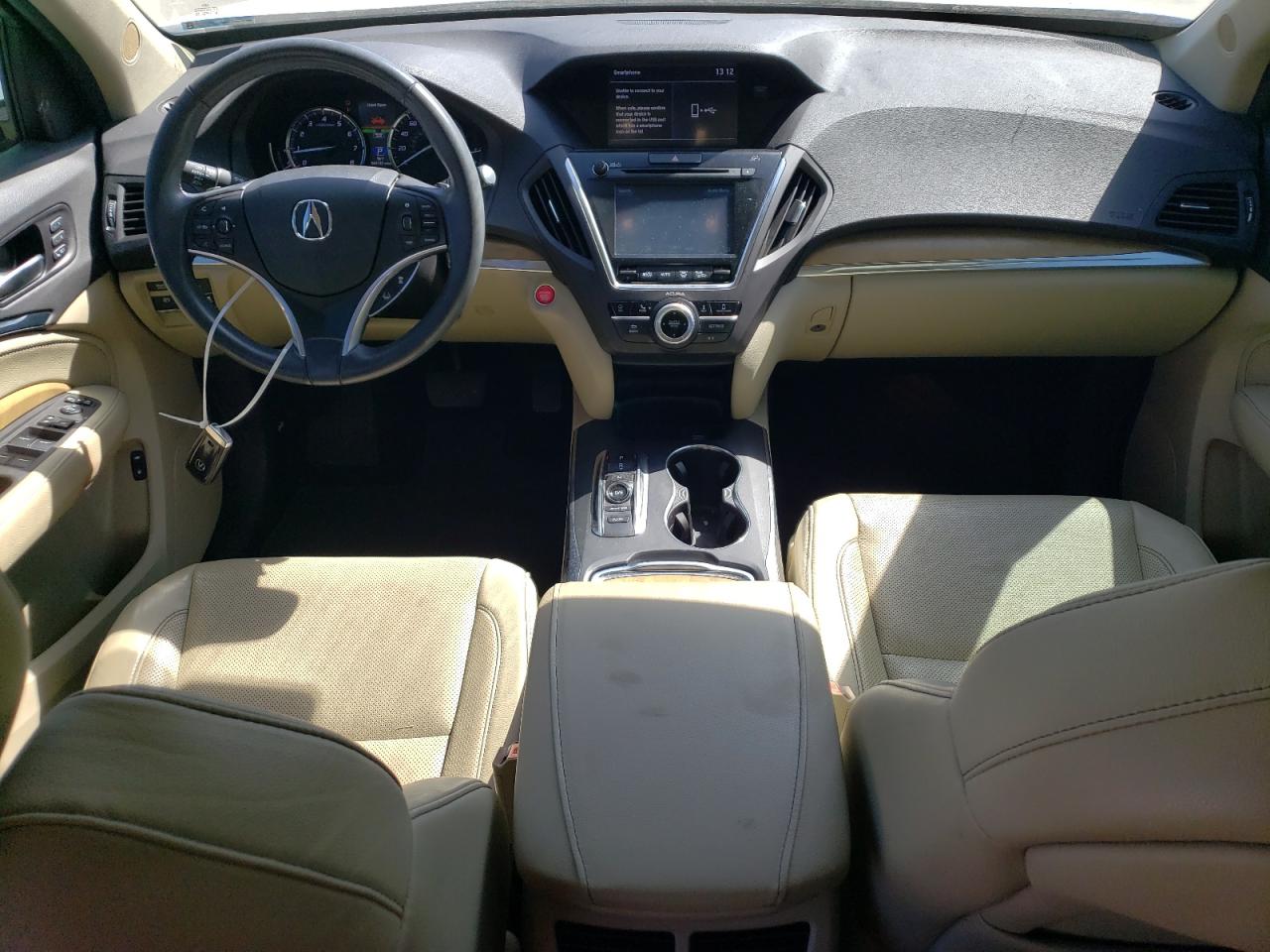 2020 Acura MDX VIN 5J8YD3H55LL010732 Copart auction photo, top/roof / rear end damage thumbnail 8
