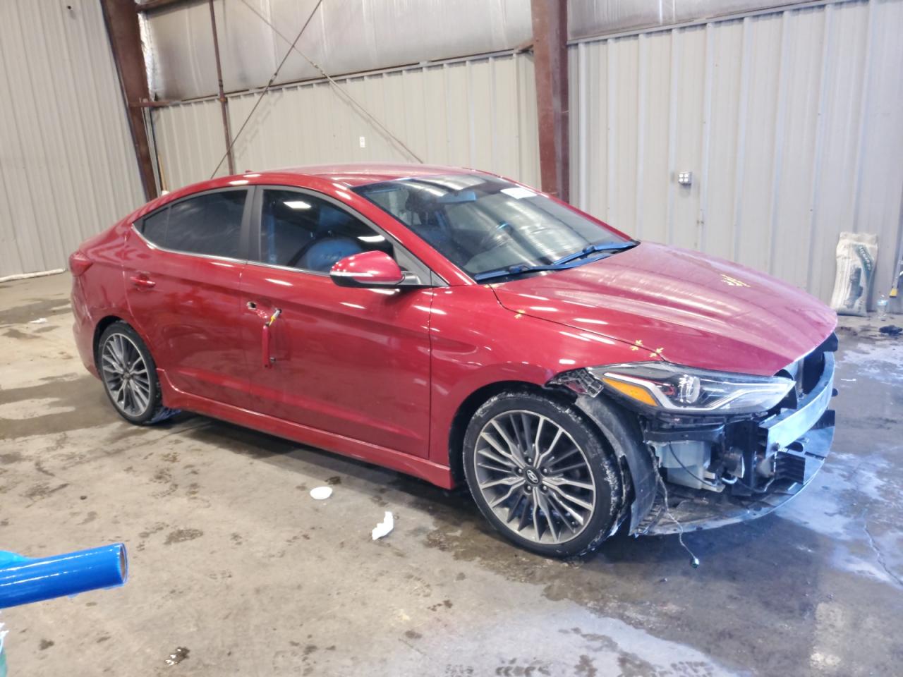 2017 Hyundai Elantra VIN KMHD04LB9HU364455 Copart auction photo, front end damage thumbnail 4