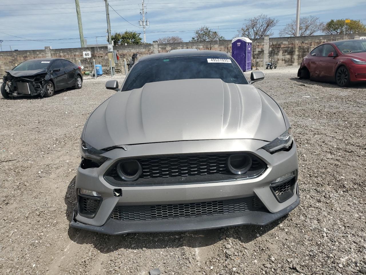 2019 Ford Mustang VIN 1FA6P8CF0K5105475 Copart auction photo, front end / rear end damage thumbnail 5