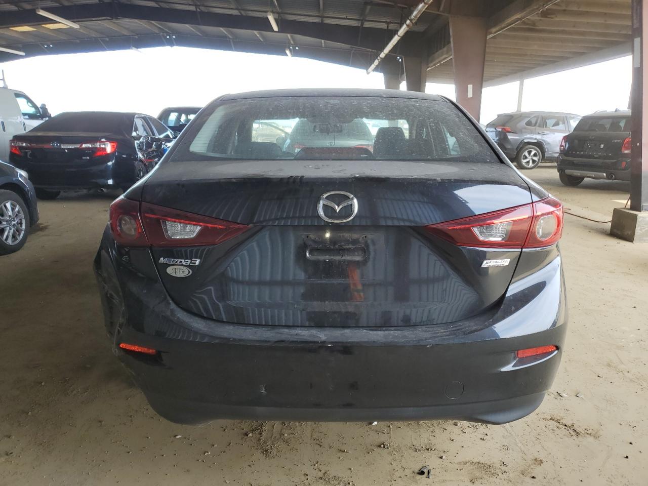 2014 Mazda 3 VIN JM1BM1U79E1136638 Copart auction photo, rear end damage thumbnail 6